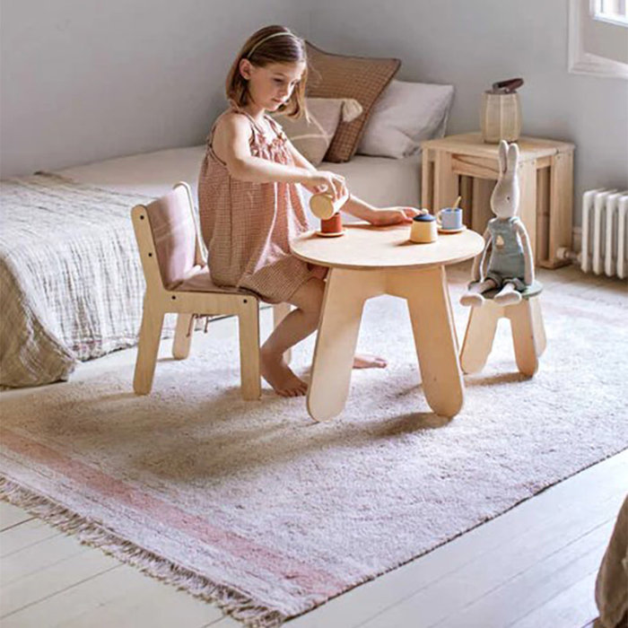 Lorena Canals Gastro Rose XS - tapis en coton lavable 90 x 130 cm