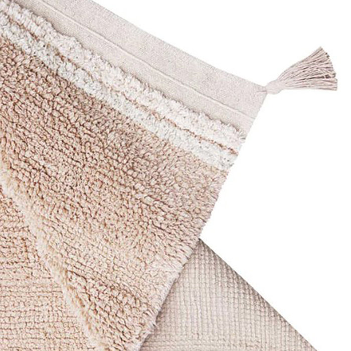 Lorena Canals Bloom Rose XS - tapis en coton lavable 90 x 130 cm