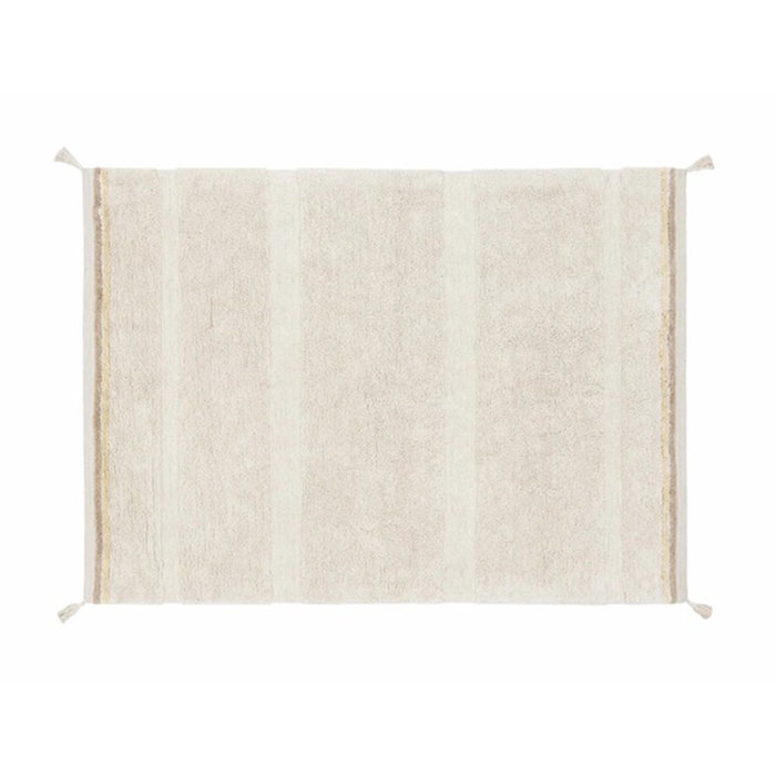 Lorena Canals Bloom Natural XS - wasbaar tapijt katoen 90 x 130 cm