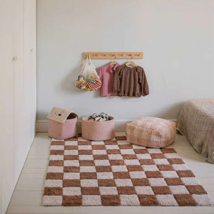 Lorena Canals Panier de rangement Gram Rose Ø 35 x 20 cm