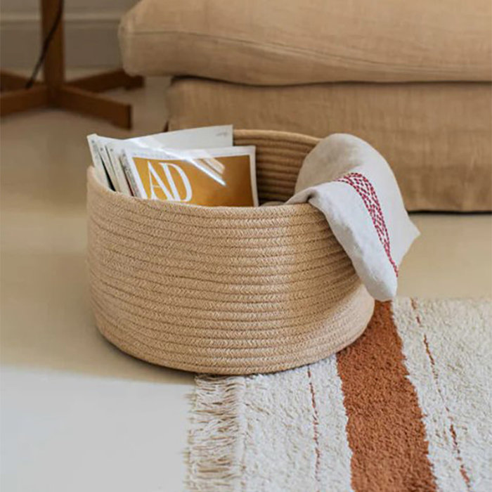 Lorena Canals Panier de rangement Gram Golden Ø 35 x 20 cm