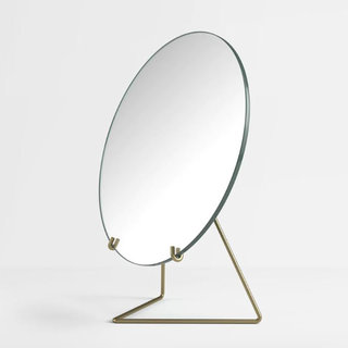Moebe Miroir de table laiton