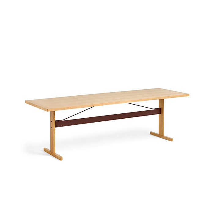 HAY Passerelle table - natural oak frame - oak veneer tabletop