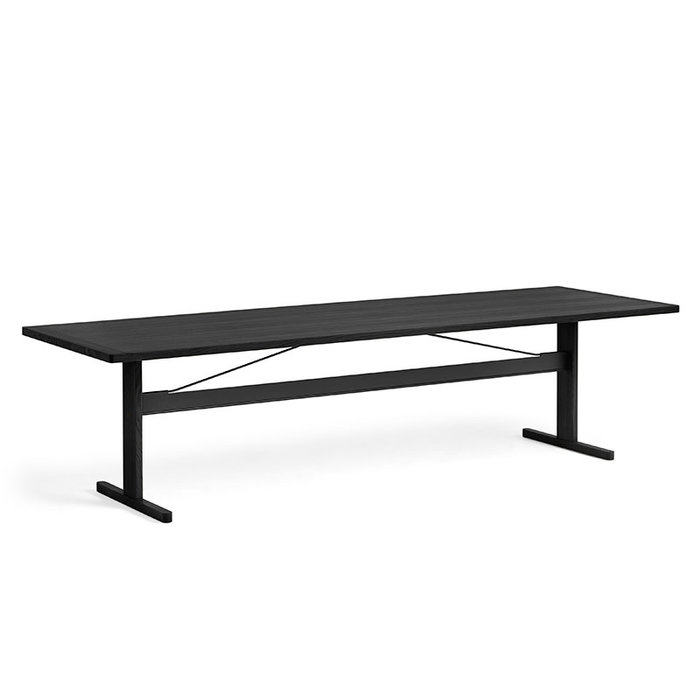 HAY Passerelle table - ink black frame - ink black frame veneer tabletop