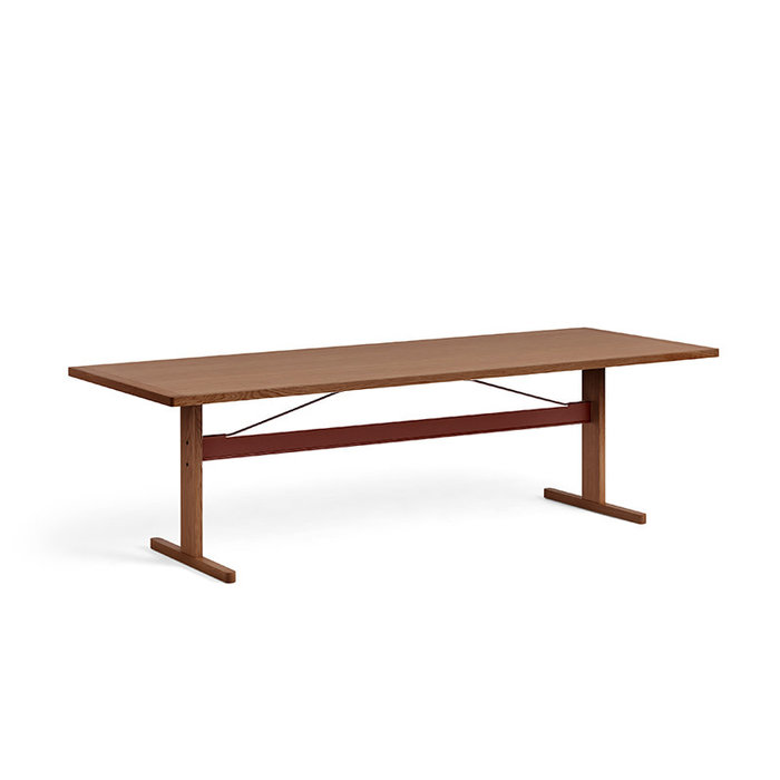 HAY Passerelle table - walnut frame - walnut veneer tabletop