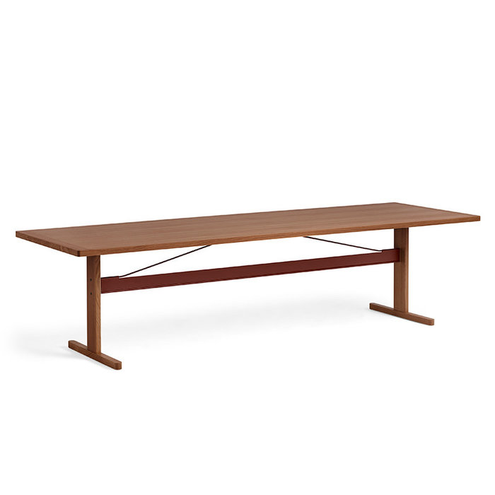 HAY Passerelle table - walnut frame - walnut veneer tabletop