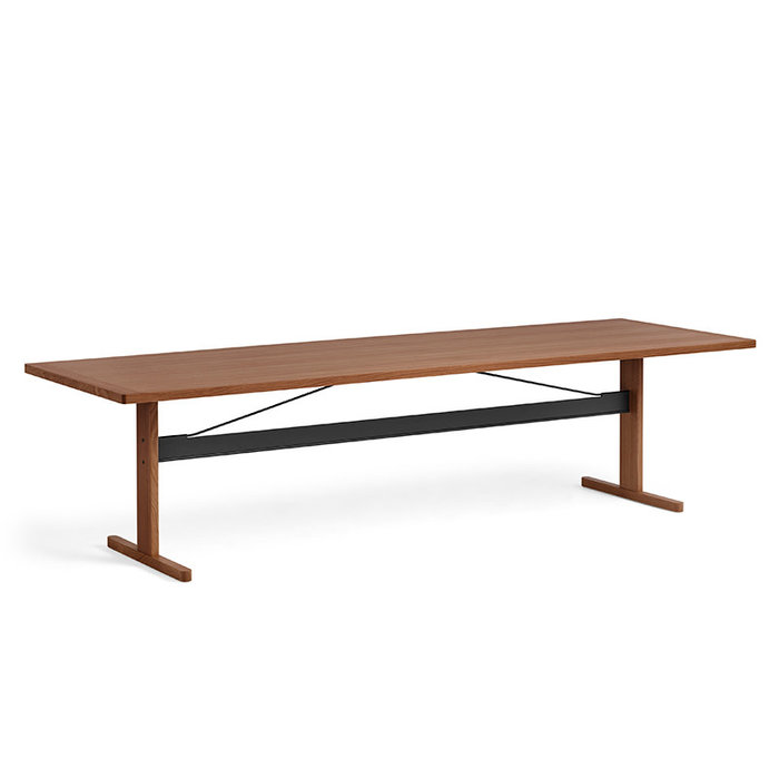 HAY Passerelle table - walnut frame - walnut veneer tabletop