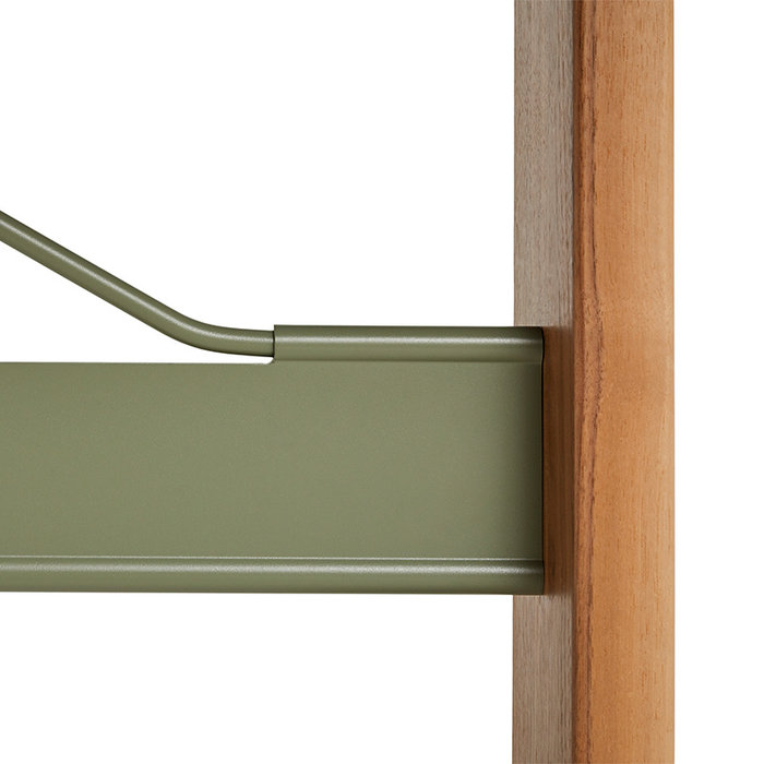 HAY Passerelle table - walnut frame - walnut veneer tabletop