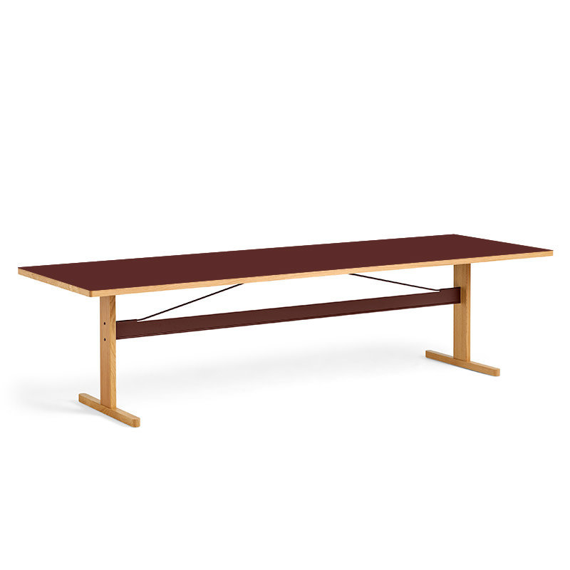 HAY Passerelle table - natural oak frame - laminate tabletop
