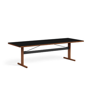 HAY Passerelle table - walnut frame - linoleum tabletop