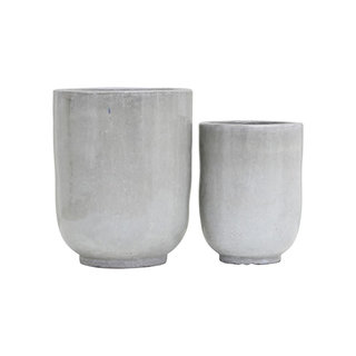 House Doctor Pot de Fleurs Pho - Gris (Ensemble de 2)