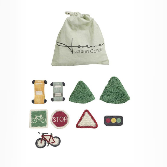 Lorena Canals Eco city speeltapijt - wasbaar tapijt katoen 120 x 170 cm