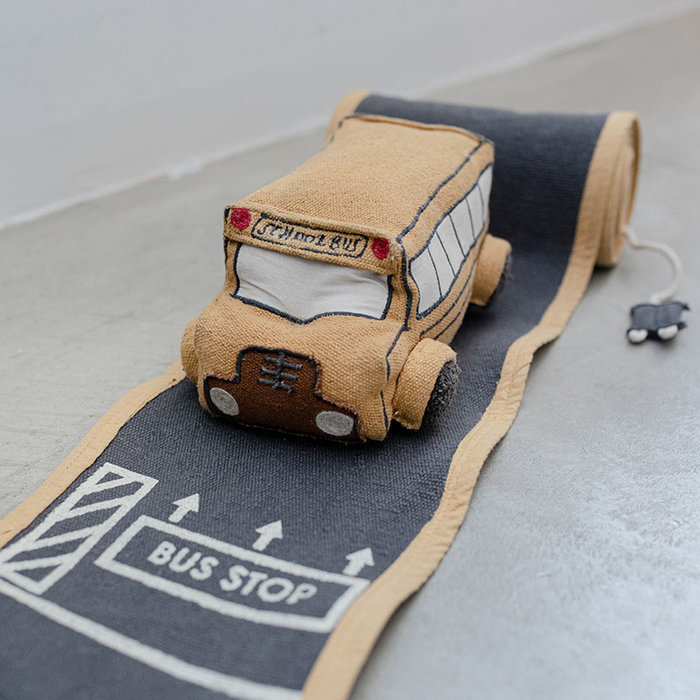 Lorena Canals Bus scolaire Soft toy Ride & Roll