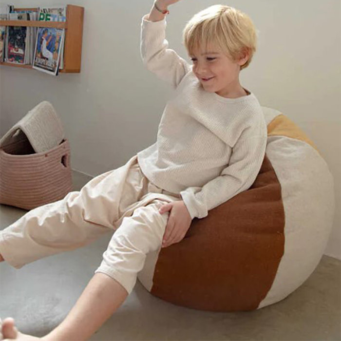 Lorena Canals Ballon de plage - pouf en coton lavable Ø 45 x 50 cm