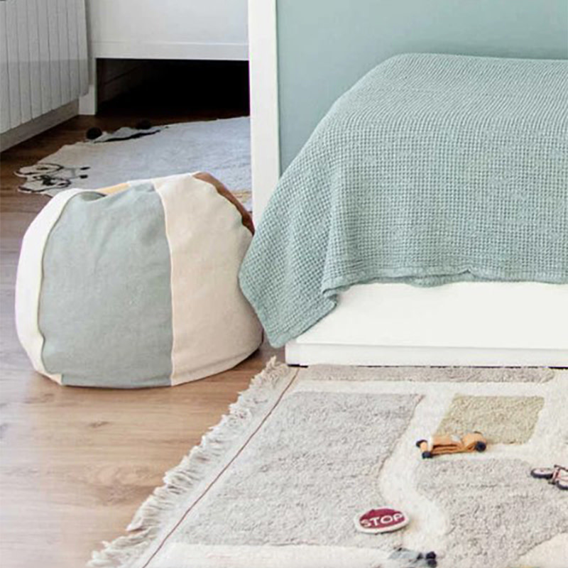 Lorena Canals Ballon de plage - pouf en coton lavable Ø 45 x 50 cm