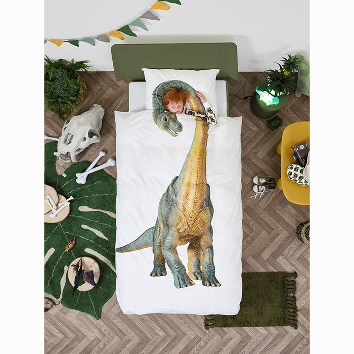 SNURK beddengoed Housse de couette Dino Bronto 1p