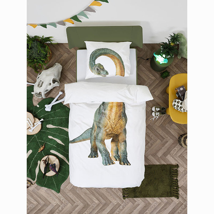 SNURK beddengoed Dino Bronto dekbedovertrek 1p