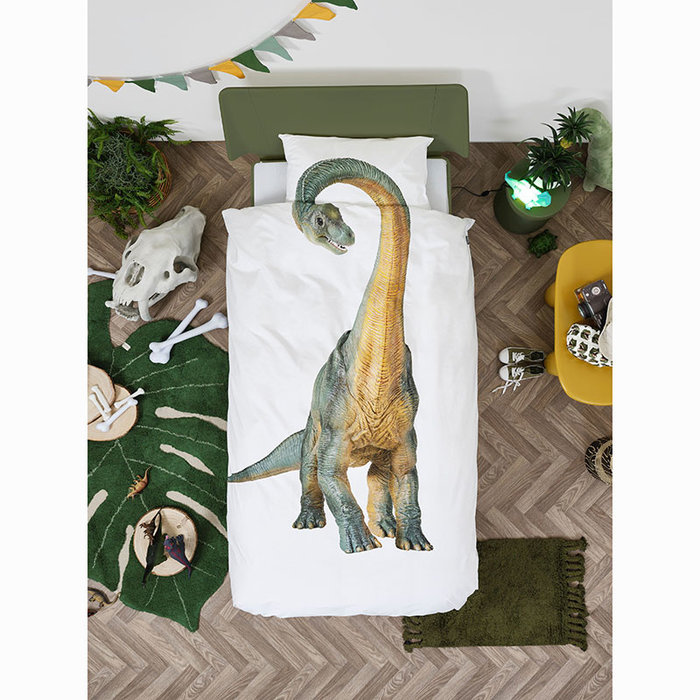 SNURK beddengoed Housse de couette Dino Bronto 1p