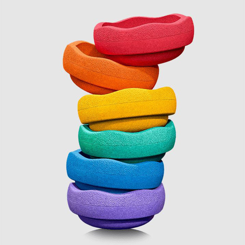 Stapelstein Rainbow Classic - set van 6