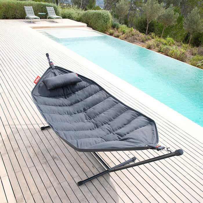 Fatboy Headdemock Superb (cadre noir) + coussin