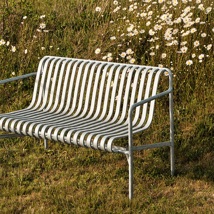 HAY Palissade dining bench with armrest