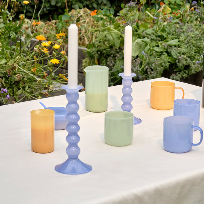 HAY Wavy kandelaar Jade light blue