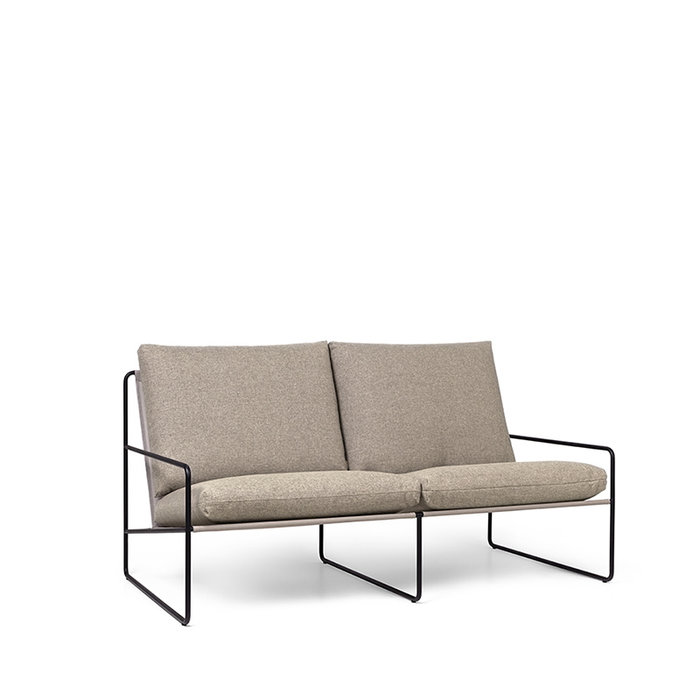 Fermliving Desert 2-seater - Black frame - Fermliving