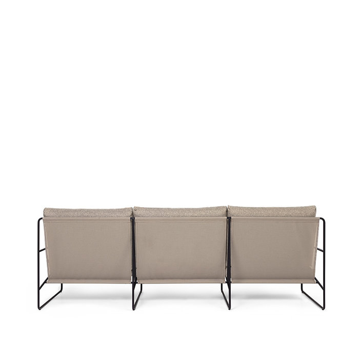 Fermliving Desert 3-seater - Dolce - Black frame