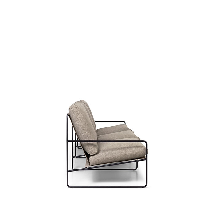 Fermliving Desert 3-seater  - Black frame