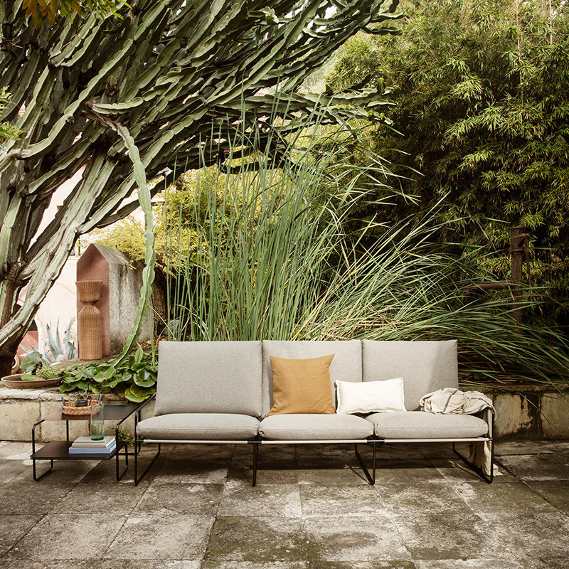 Fermliving Desert 3-seater - Dolce - Black frame
