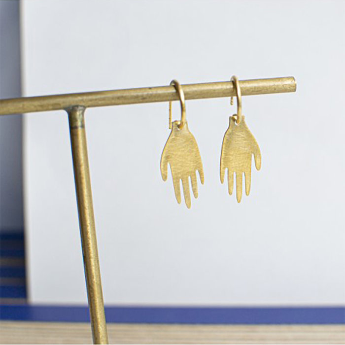 Fleur fatale Boucles d'oreilles Happy Things - Frida Kahlo Hands - Fleur Fatale