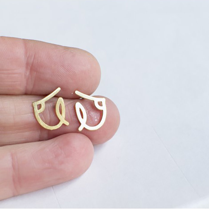 Fleur fatale Boucles d'oreilles Happy Things - Boobs Mini - Fleur Fatale