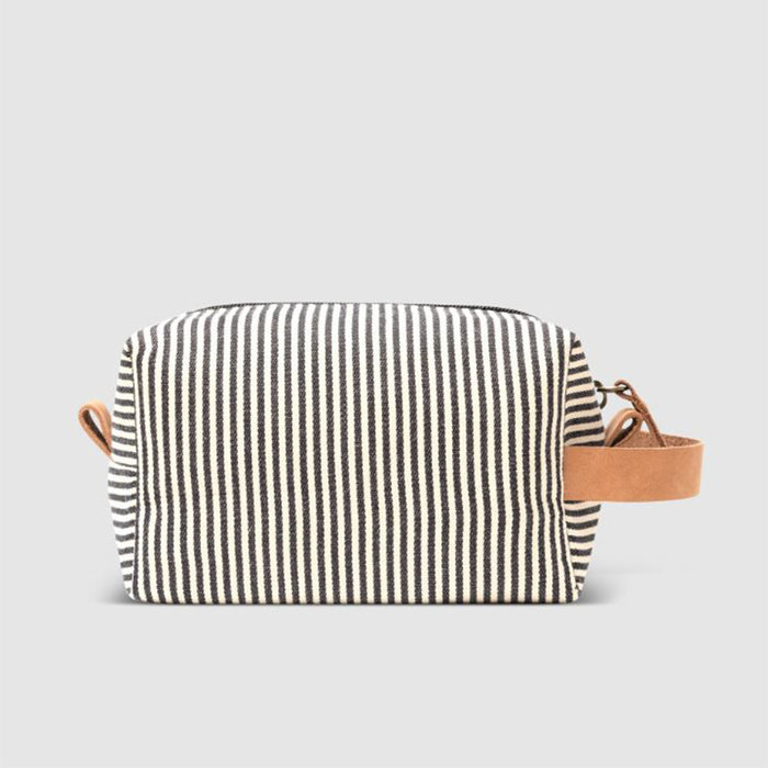 O MY BAG Trousse de toilette Ted Coton/Camel Hunter Leather - Small