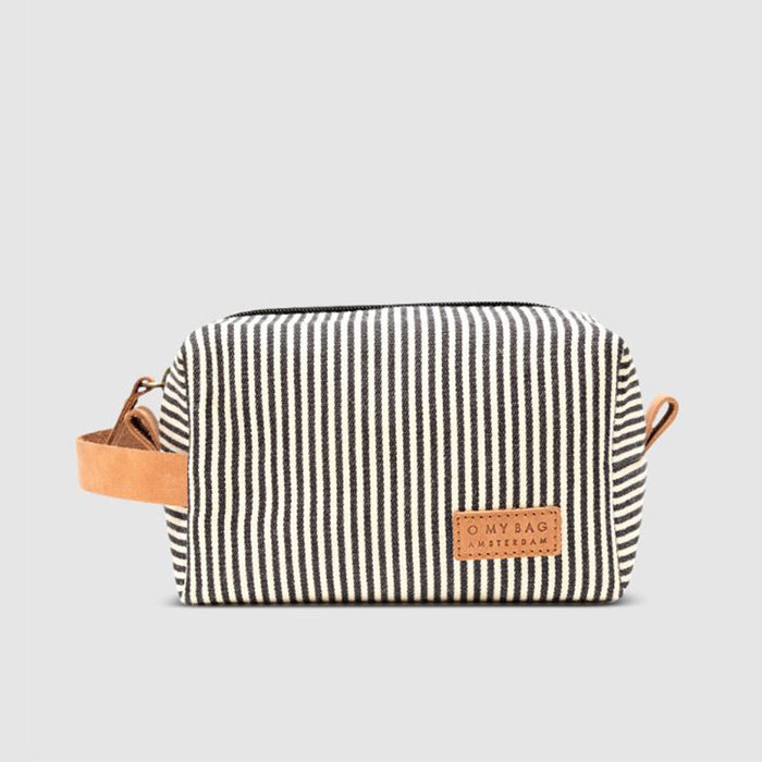 O MY BAG Trousse de toilette Ted Coton/Camel Hunter Leather - Small