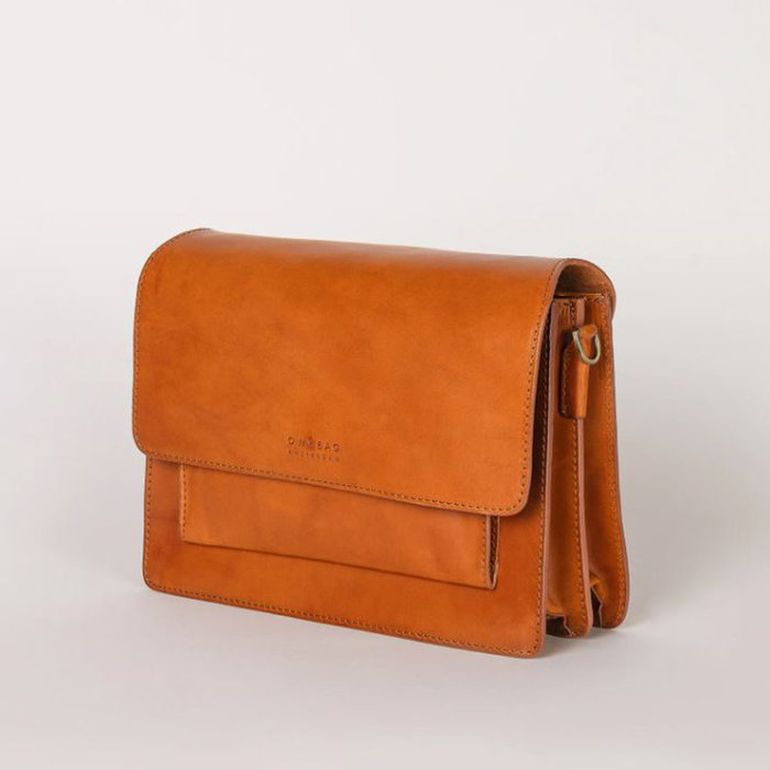 O MY BAG Sac bandoulière Harper Cognac Cuir Classique