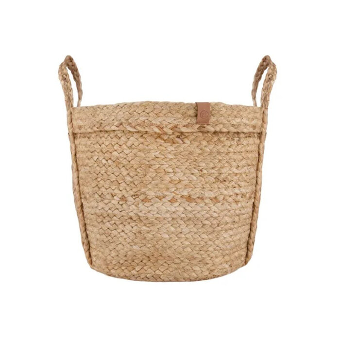 Zusss Jute opbergmand naturel - 30x30cm