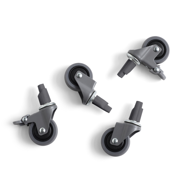 HAY Colour Crate Wheels - Large - Grey (set van 4)