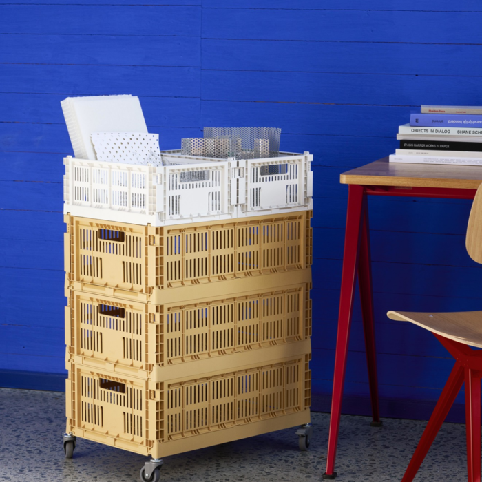 HAY Colour Crate Wheels - Large - Grey (set van 4)
