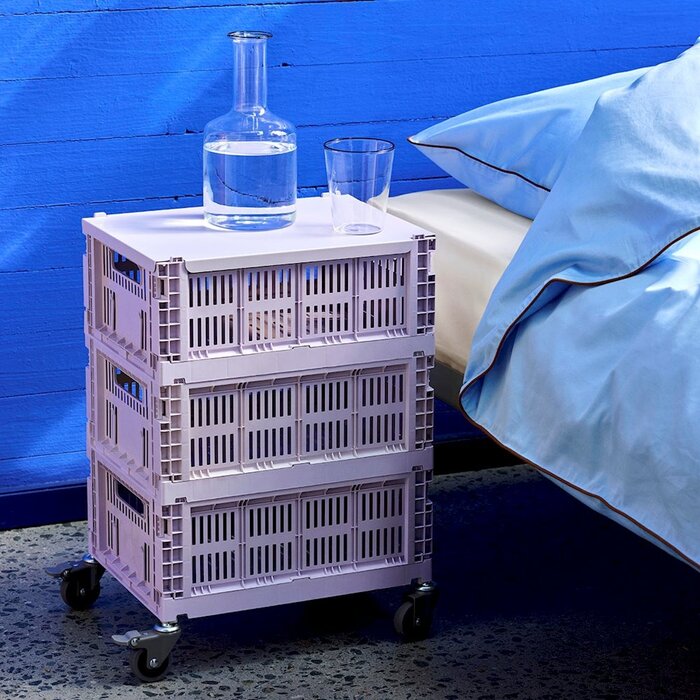 HAY Colour Crate Wheels - Large - Grey (set van 4)