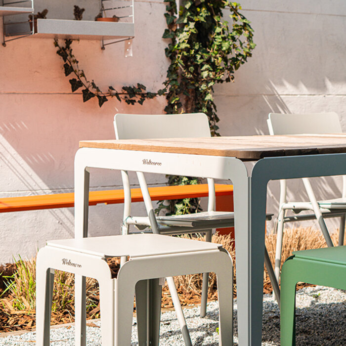 Weltevree Bended table wood - L 220 x B 90 x H 75 cm - Weltevree