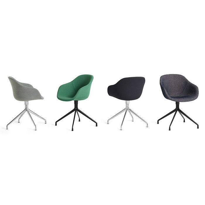 HAY AAC221 - polished alu 4 star swivel frame