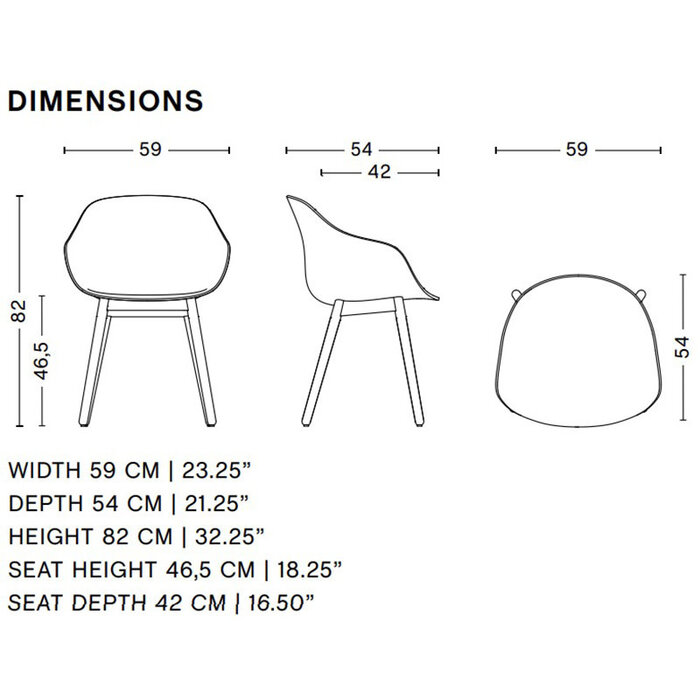 HAY AAC212 - natural oak frame