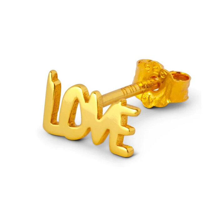 LULU Copenhagen Oorring Love (1 stuk) - Goud