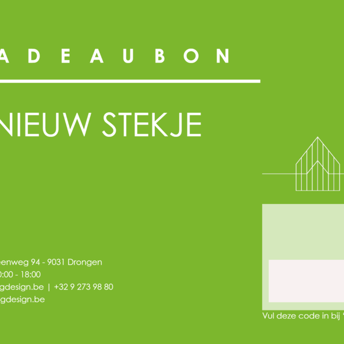 Geschenkbon - cadeaubon