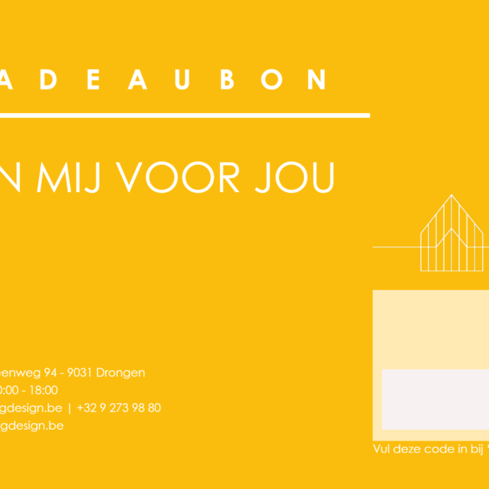 Geschenkbon - cadeaubon