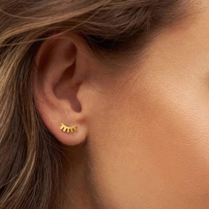 LULU Copenhagen Boucle d'oreille Blink (1 pièce) - Or Brossé