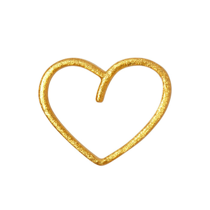 LULU Copenhagen Oorring Happy Heart (1 stuk) - Goud