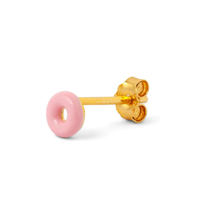 LULU Copenhagen Boucle d'oreille Donut (1 pièce) - Rose clair