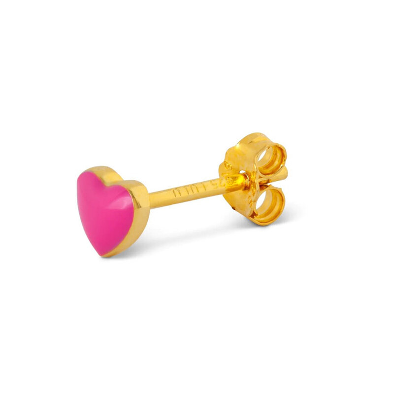 LULU Copenhagen Oorring Love U (1 stuk) - Pink