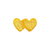 LULU Copenhagen Oorring Domino Hearts 2 (1 stuk) Goud